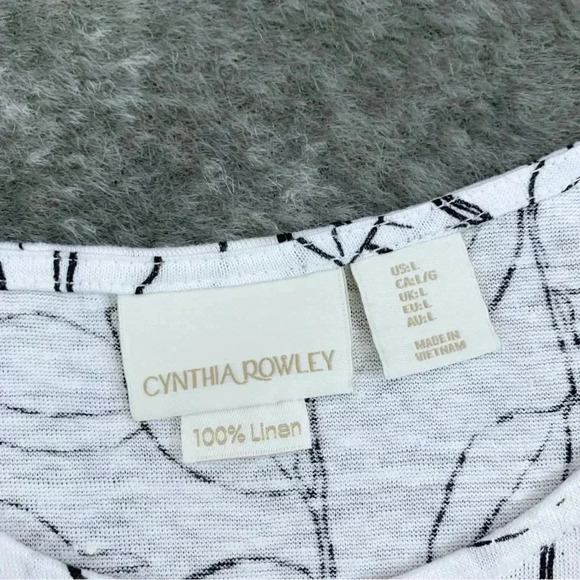 Cynthia Rowley Linen Drop Sleeve Top - Picture 6 of 12
